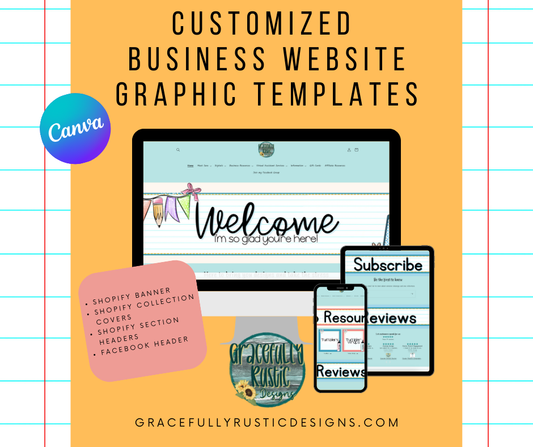 Back to School Website Graphics Template Bundle