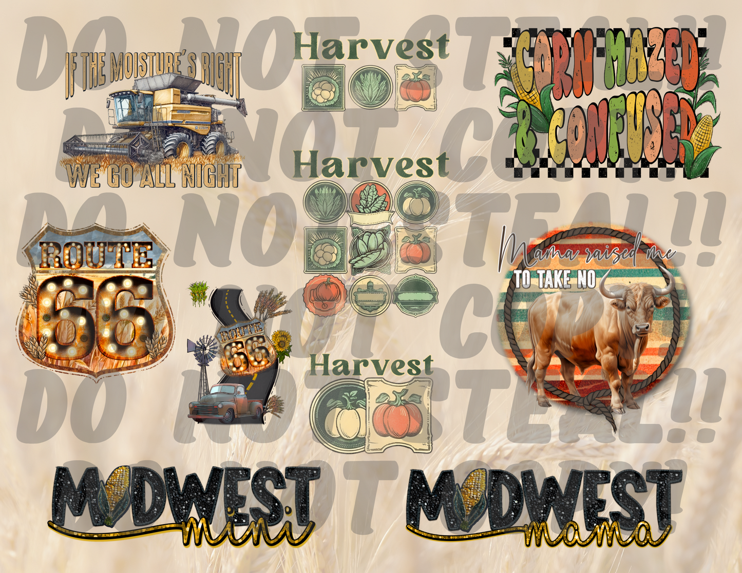 Midwest Harvest Collab Bundle | PNG