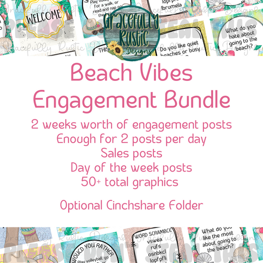 Beach Vibes Engagement Bundle