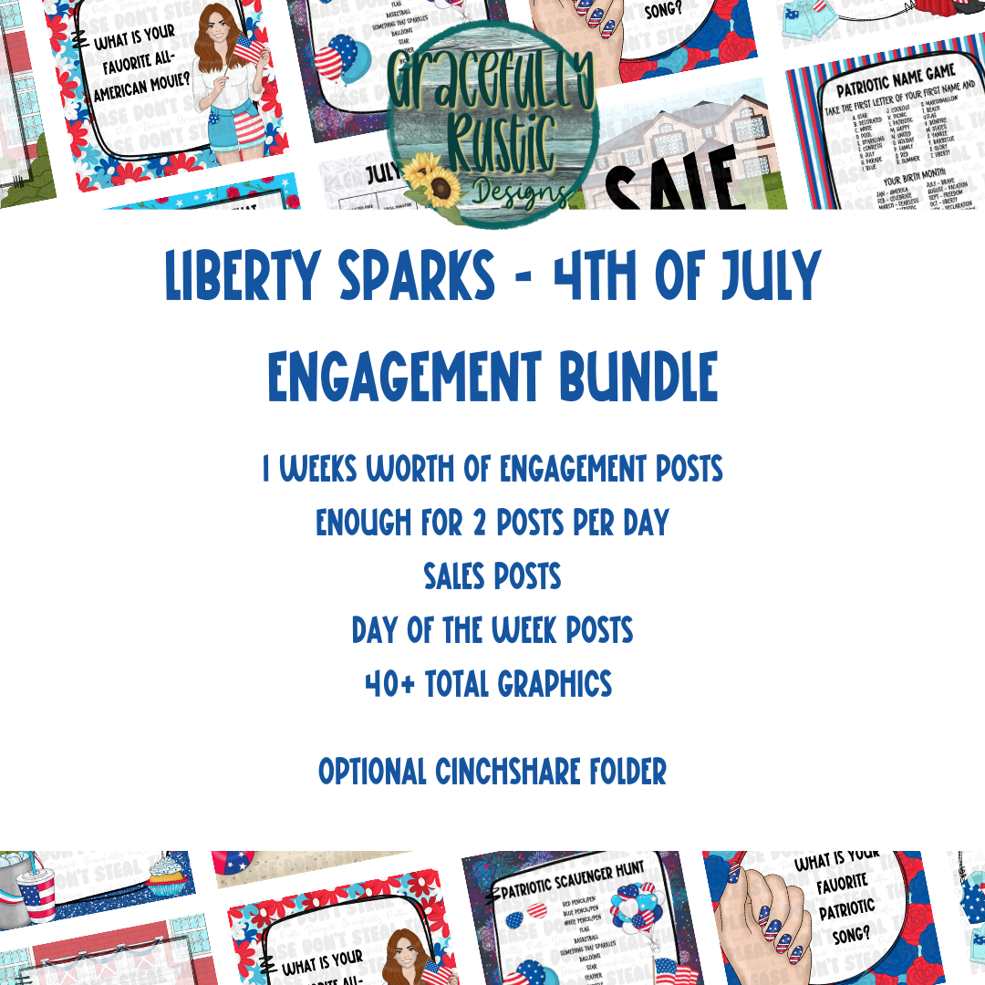 Liberty Sparks | 4th of July | Engagement Bundle