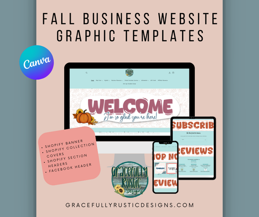 Fall Website Graphics Template Bundle