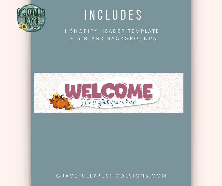 Fall Website Graphics Template Bundle