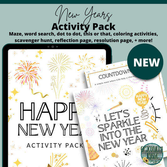 New Years Activity Pack | Digital Download