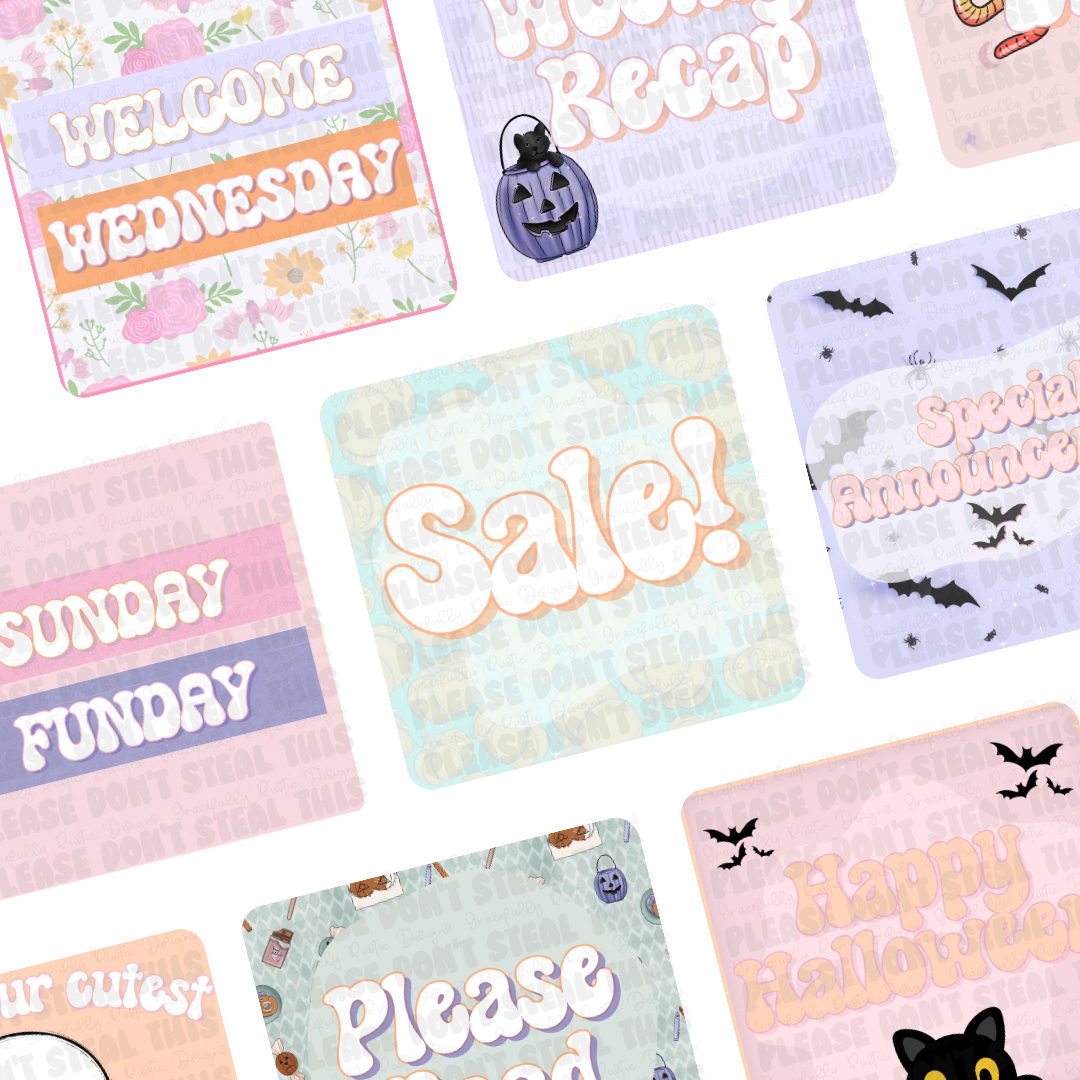 Cute Halloween | Engagement Bundle