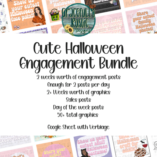 Cute Halloween | Engagement Bundle