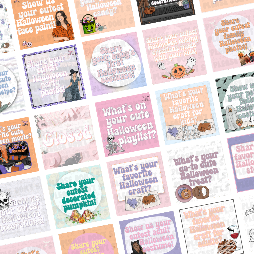 Cute Halloween | Engagement Bundle