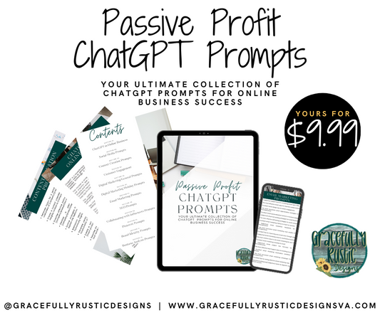 Passive Profits ChatGPT Prompts | E-Book