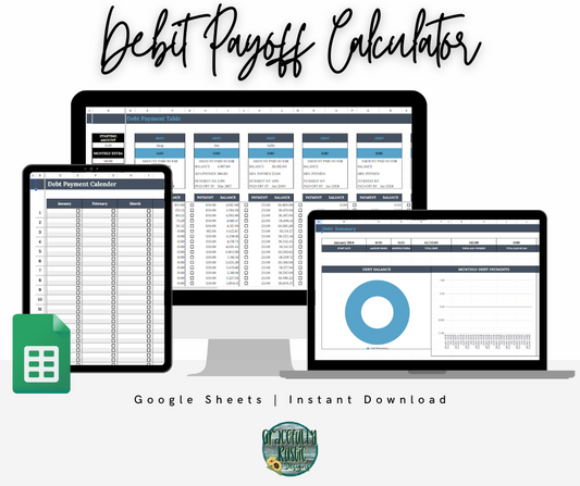 Debt Payoff Calculator | Google Sheets Spreadsheet