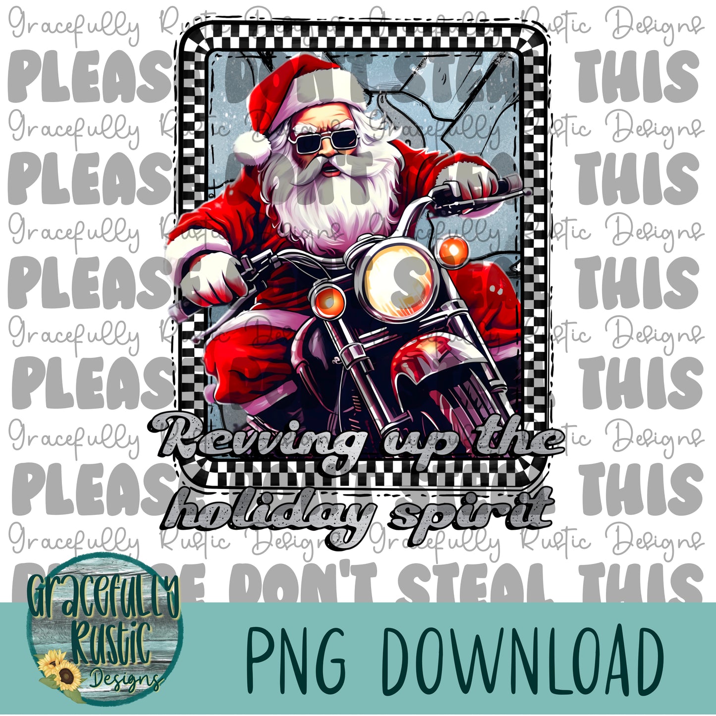 Santa Revving Up Holiday Spirit | Exclusive/Semi Exclusive Design