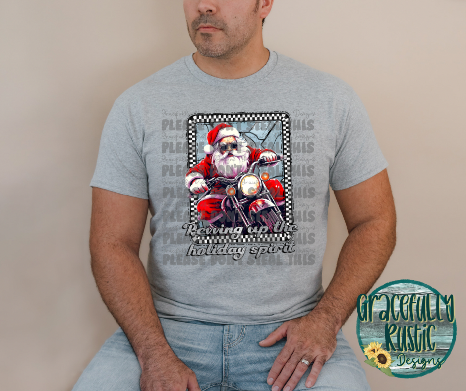 Santa Revving Up Holiday Spirit | Exclusive/Semi Exclusive Design