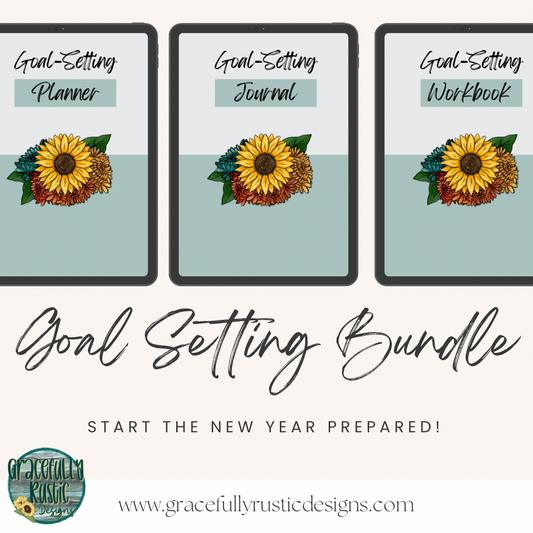 Goal-Setting Bundle (Planner, Journal, & Workbook)