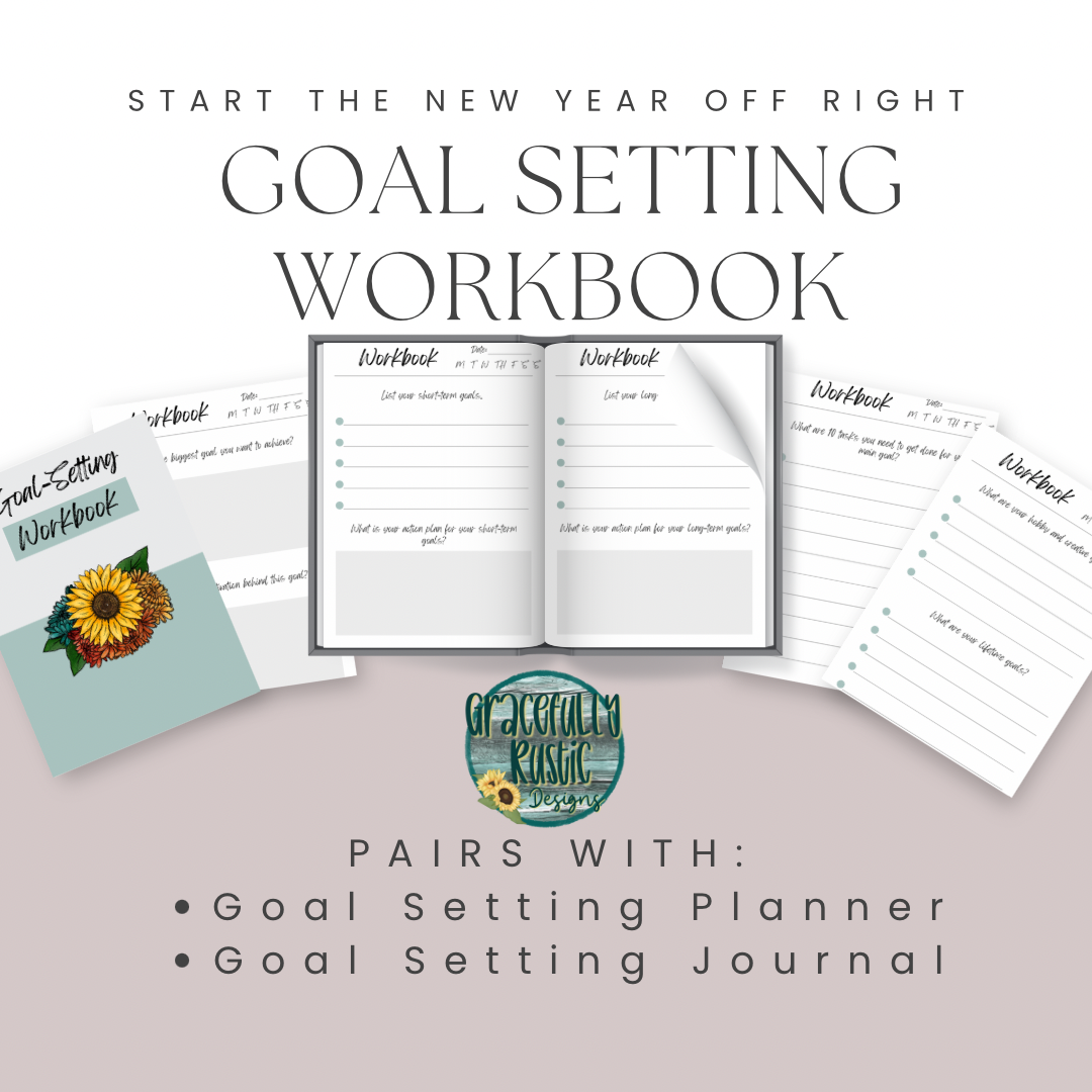 Goal-Setting Bundle (Planner, Journal, & Workbook)