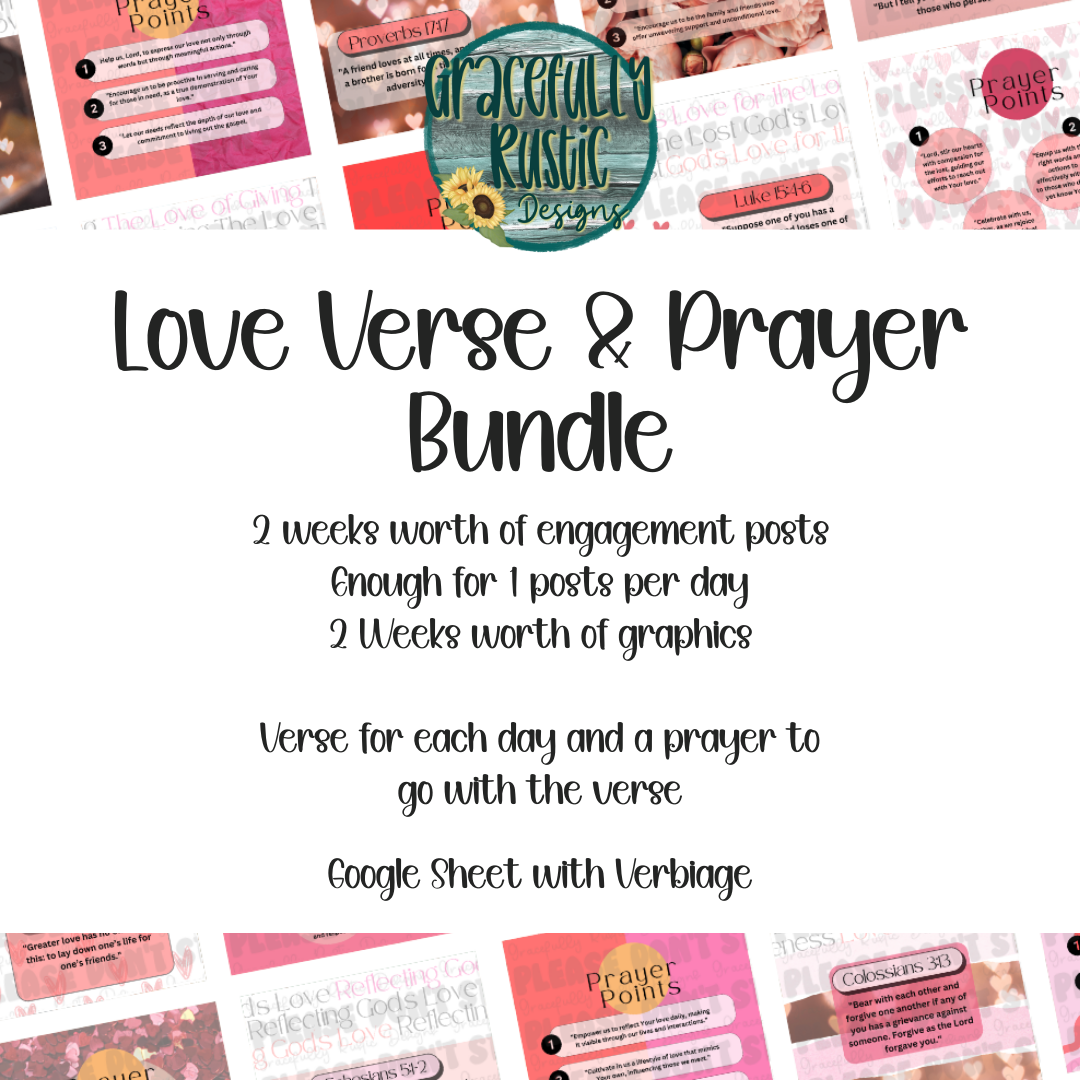 Love Verse & Prayer | Engagement Bundle