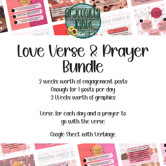 Love Verse & Prayer | Engagement Bundle