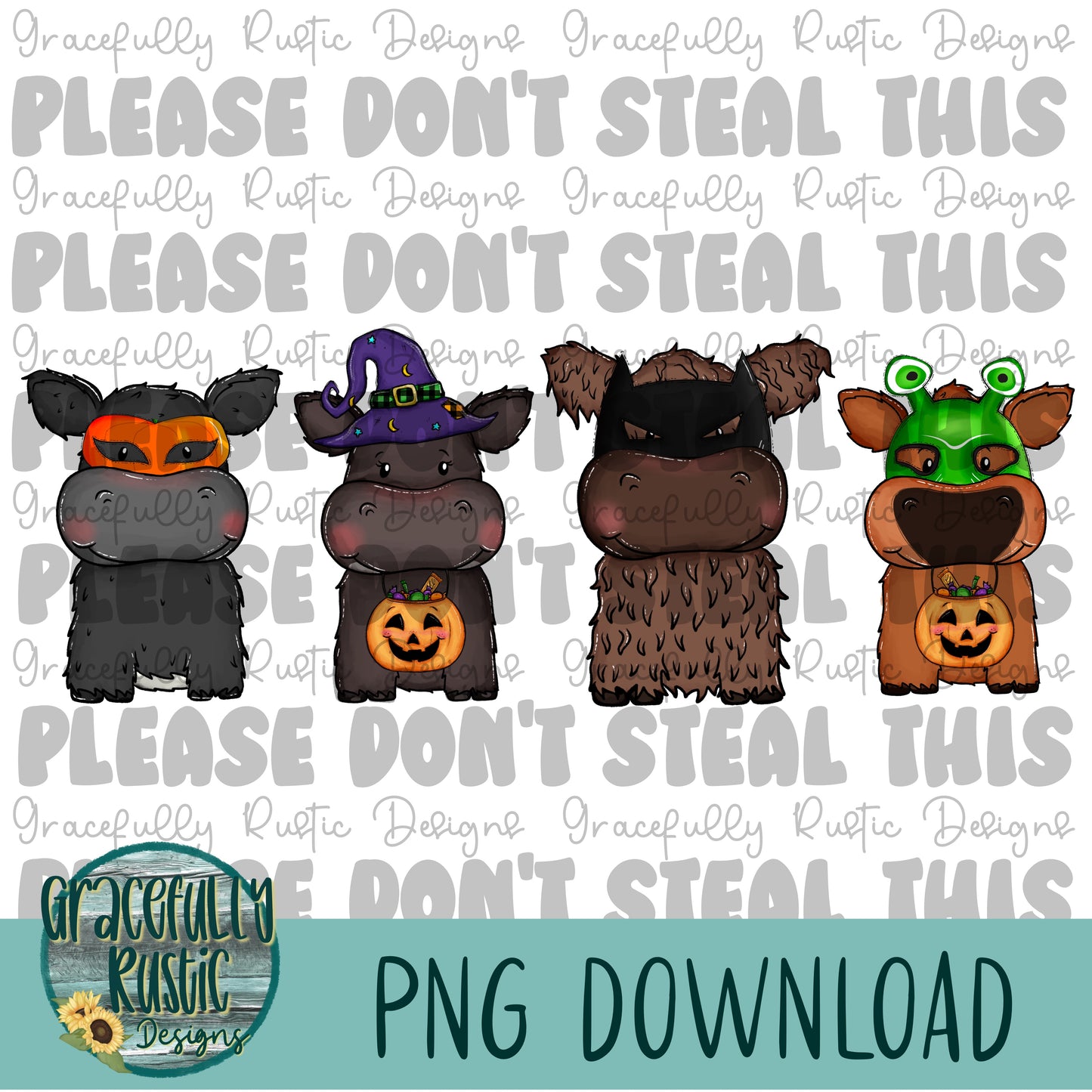 Cute Halloween Cows | Semi Exclusive Design