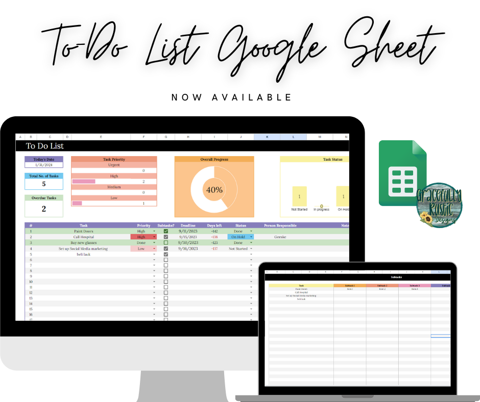 To-Do List | Google Sheets Spreadsheet