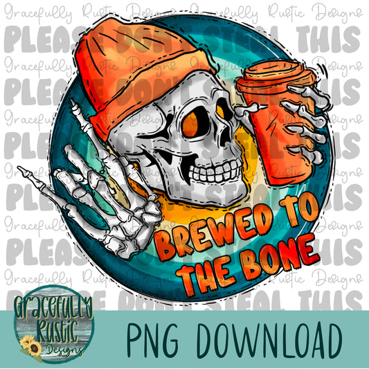 Brewed to the Bone | Full Color | PNG