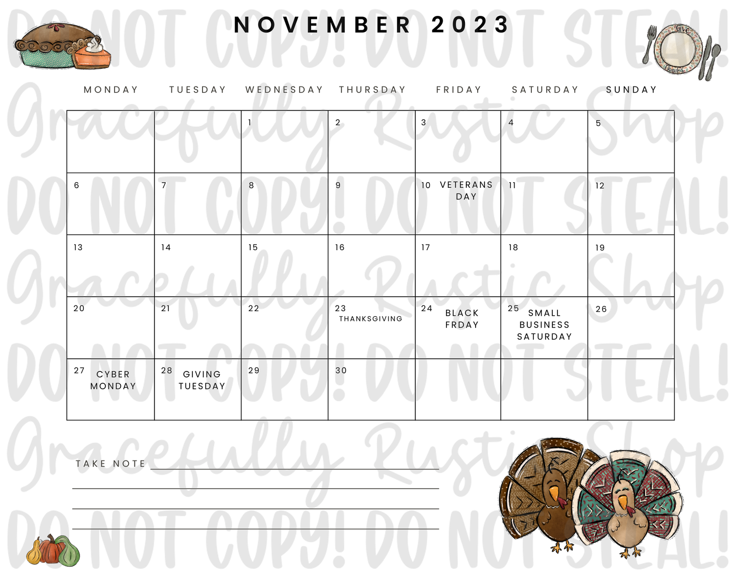 2023 Calendars Canva Template