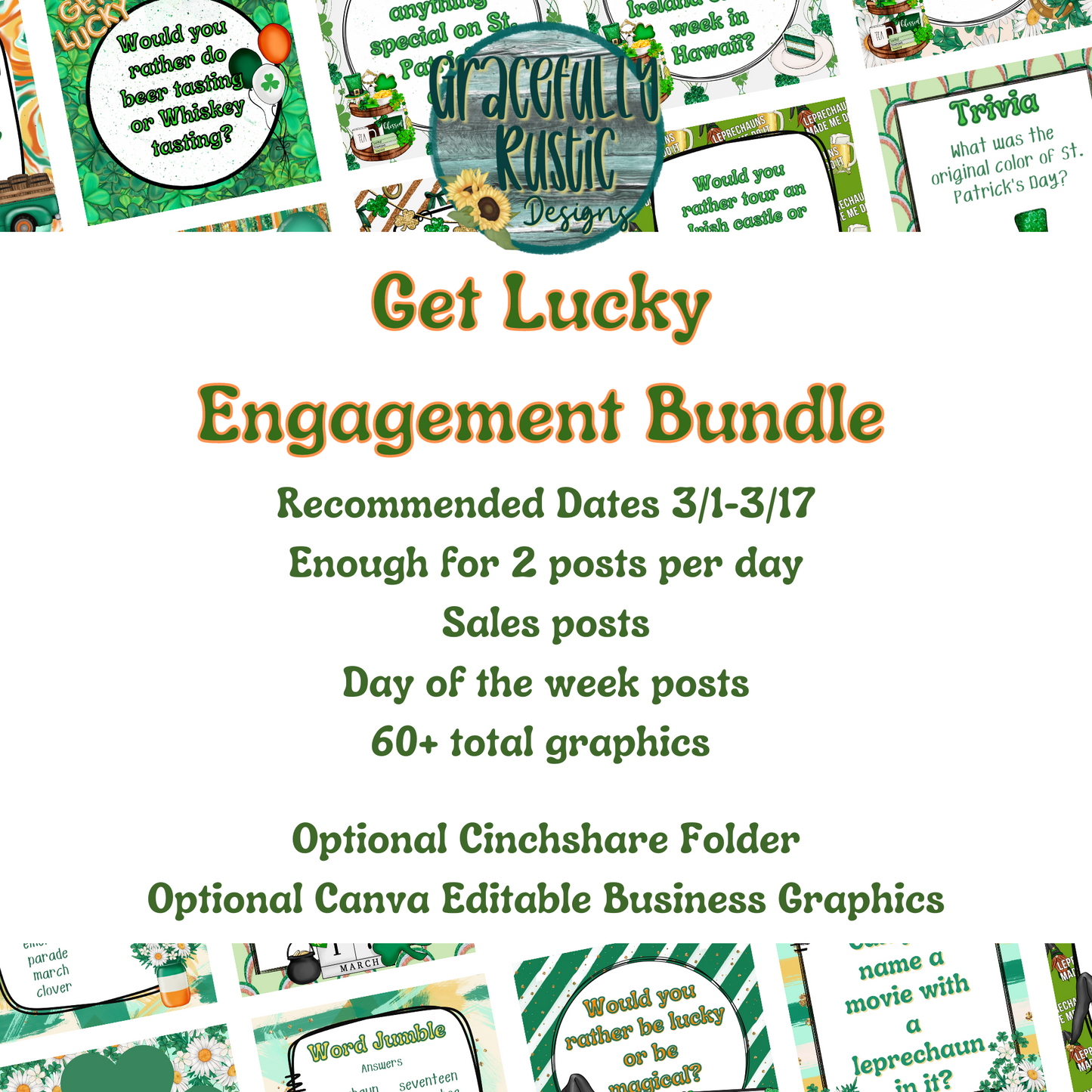 Mini Get Lucky (St. Patrick's) Engagement Bundle