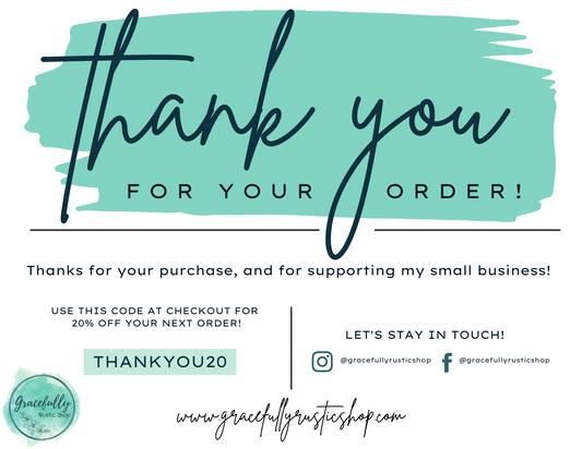 Digital Thank You Card (Postcard size)