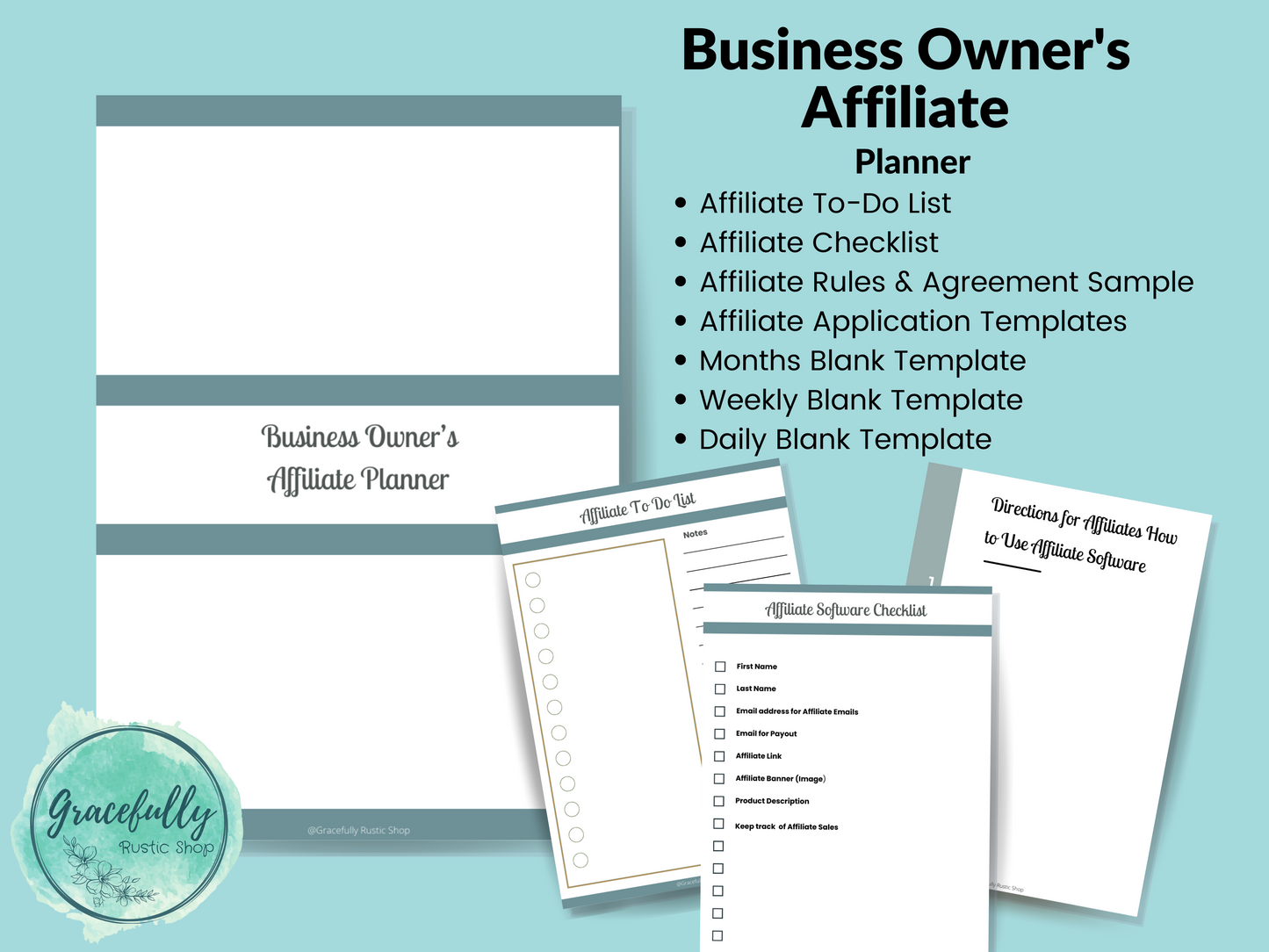 Business Owner's Affiliate Planner