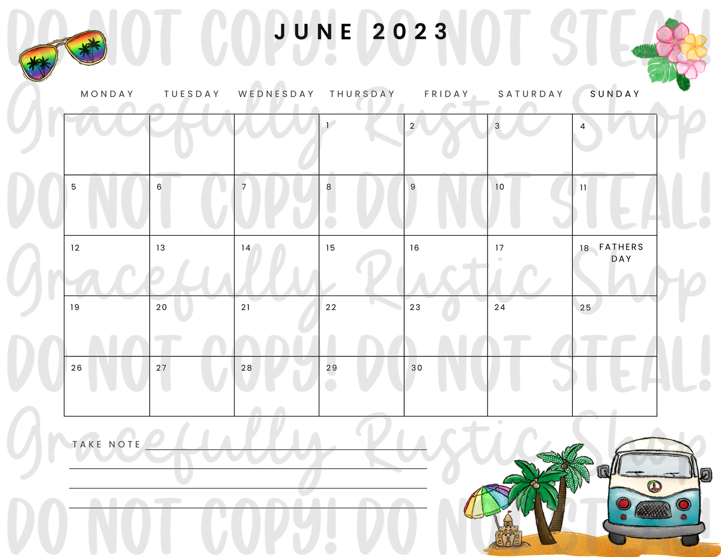 2023 Calendars Canva Template