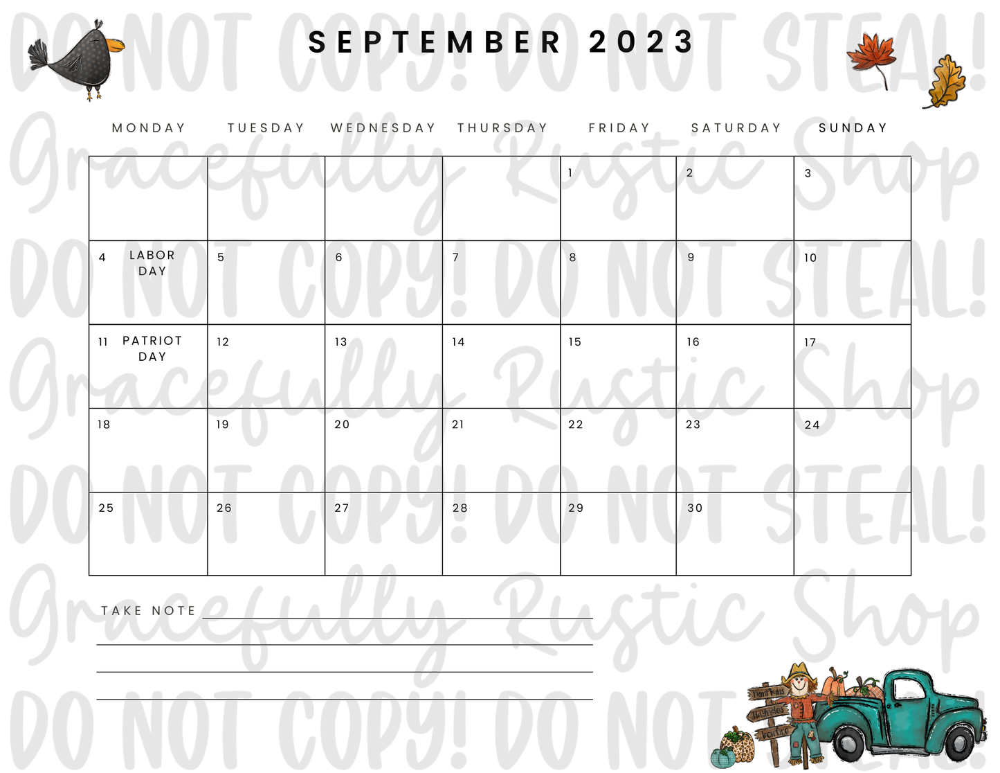 2023 Calendars Canva Template