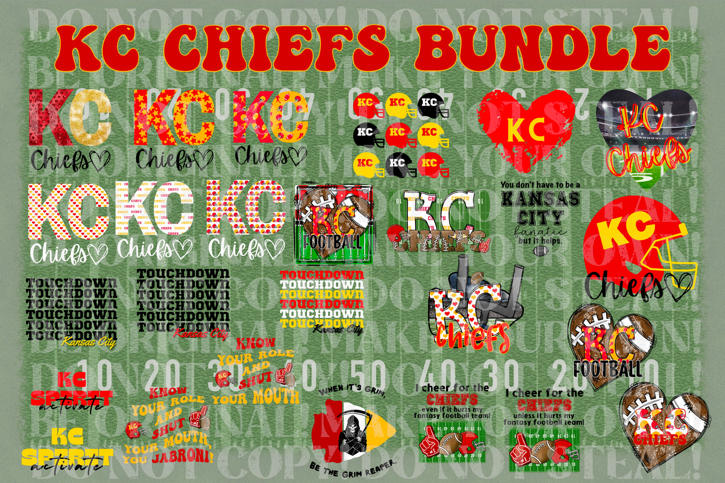 KC Chiefs Bundle | KC Chiefs | PNG Download