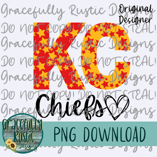 Stars KC Chiefs | KC Chiefs | Full Color | PNG