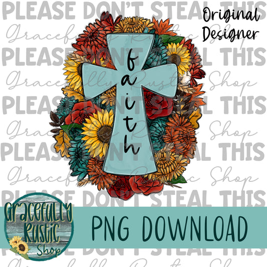 Fall Cross | Full Color | PNG