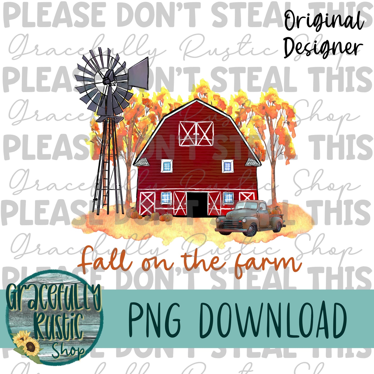 Fall on the Farm | Full Color | PNG