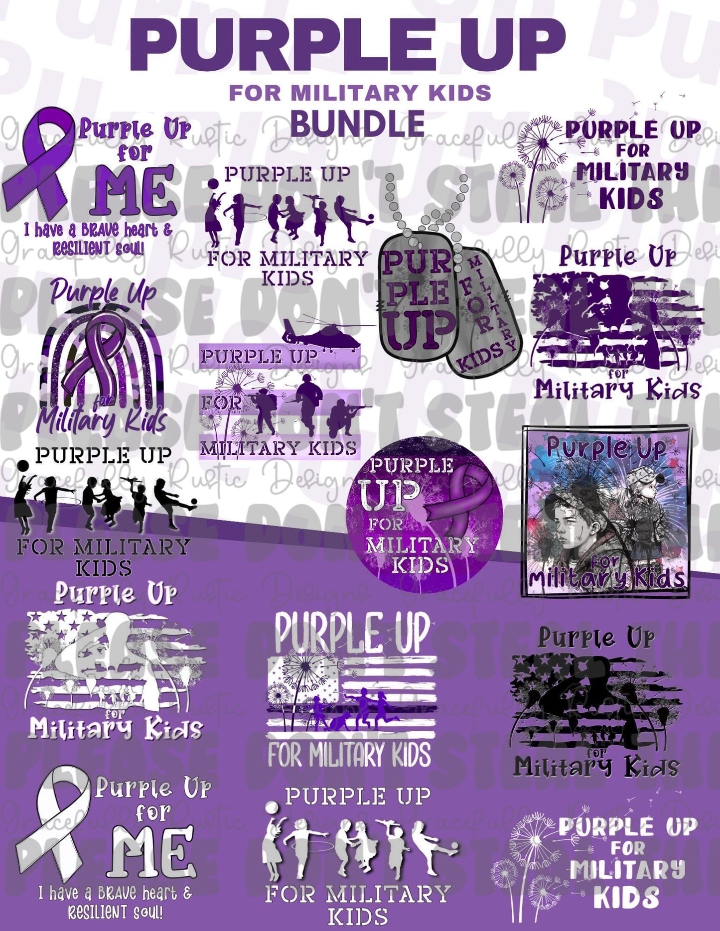 Purple Up Bundle | PNG