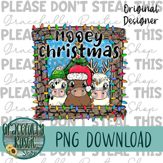 Mooey Christmas | Full Color | PNG