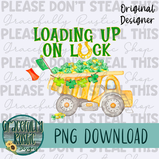 Loading up on luck | Full Color | PNG